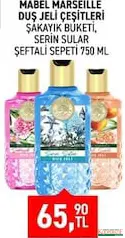 MABEL MARSEİLLE DUŞ JELİ ÇEŞİTLERİ 750 ML fiyat ve kampanya bilgisi